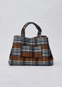 Plaid Airplane Tote