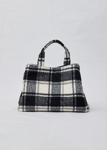 Plaid Airplane Tote