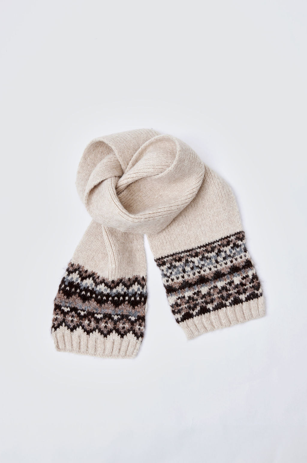 Fair Isle Knit Scarf