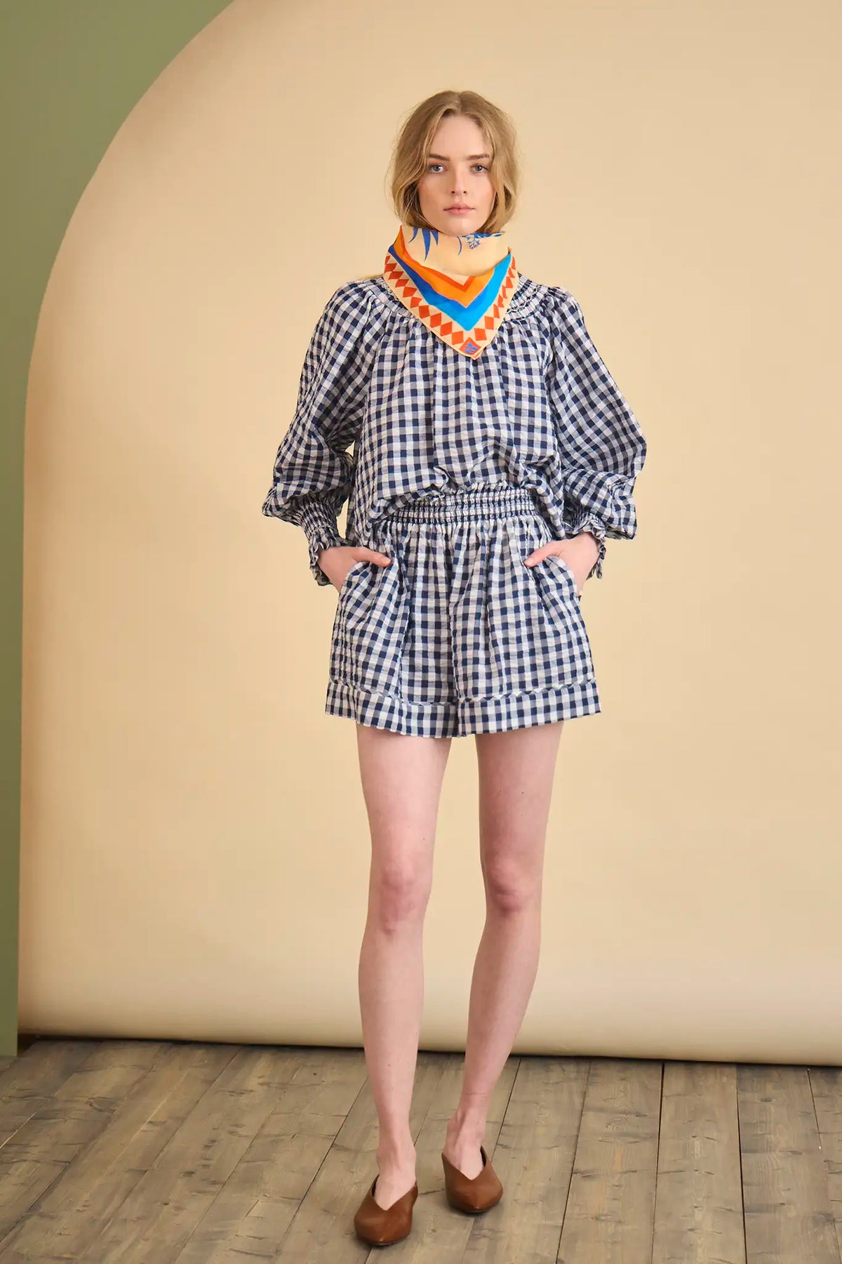 Jemma Short in Navy & White