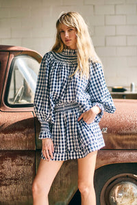 Jemma Short in Navy & White