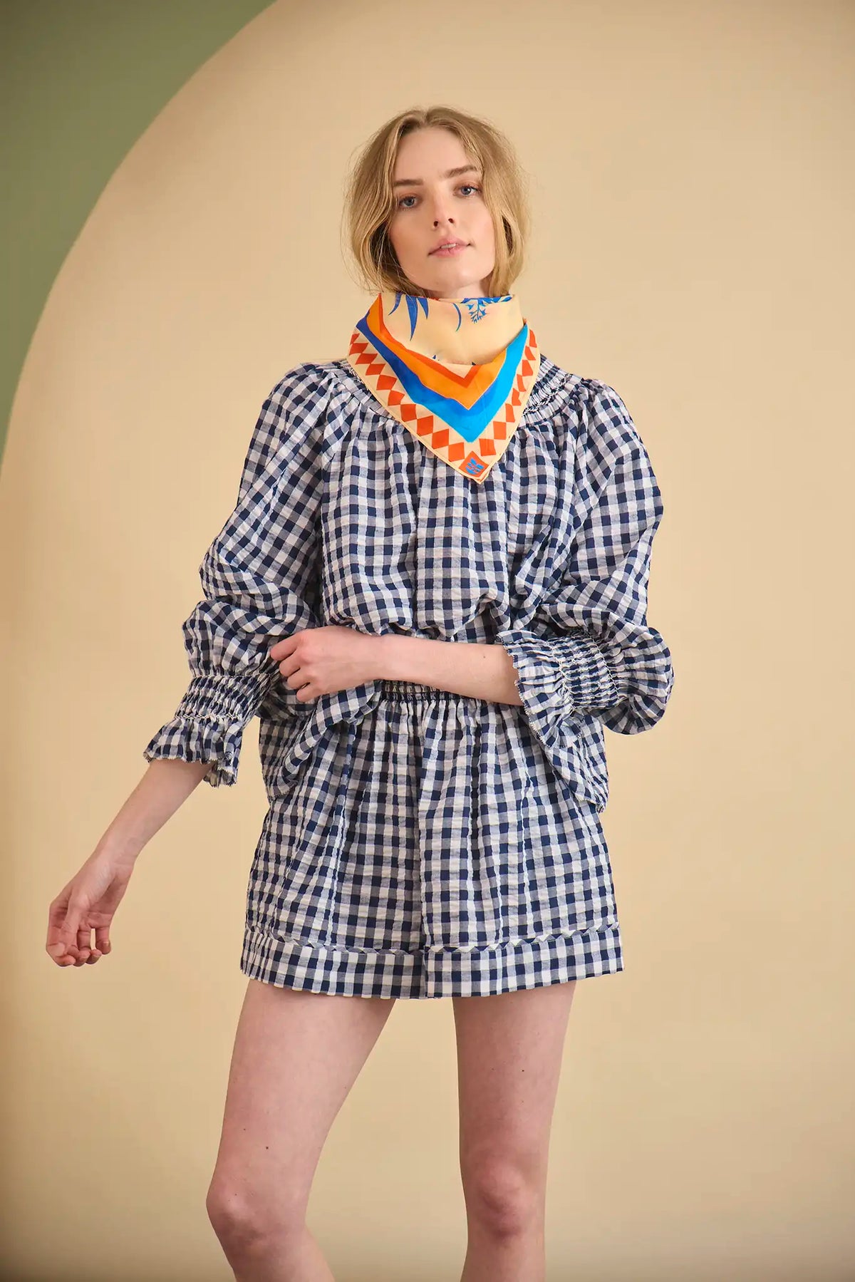 Jemma Short in Navy & White