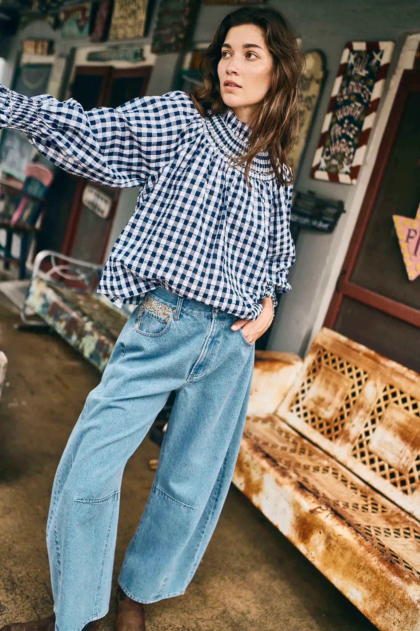 Mabel Pant in Vintage Denim