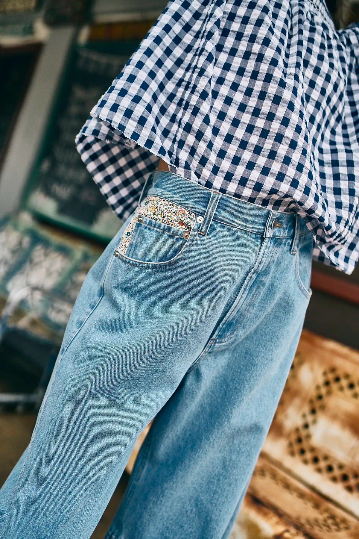 Mabel Pant in Vintage Denim
