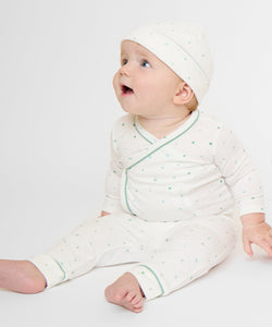 Hazy Hat in Seafoam Hearts