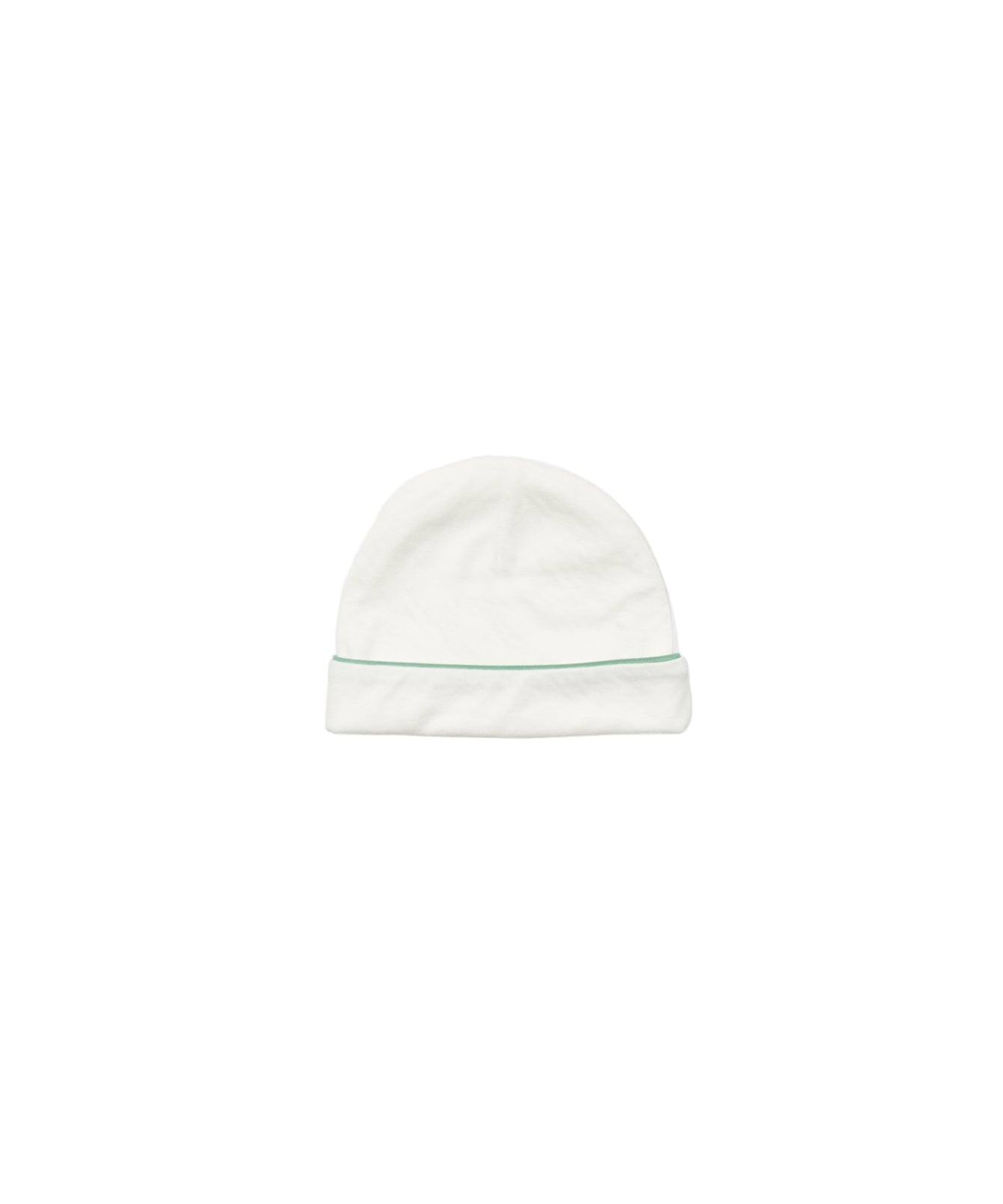 Hazy Hat in Seafoam Piping