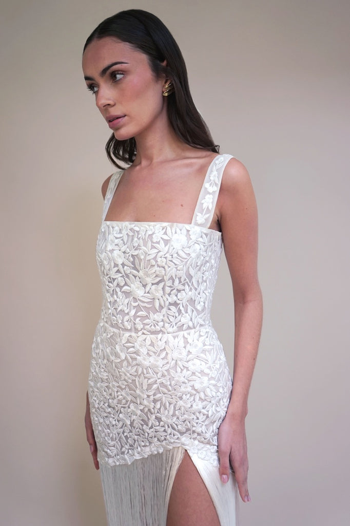 Mini Rose Tassel Mini Dress | Over The Moon Mini Rose Tassel Mini Dress | Over The Moon