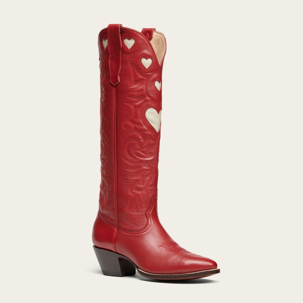The Heart Boot Red and Bone - CITY Boots