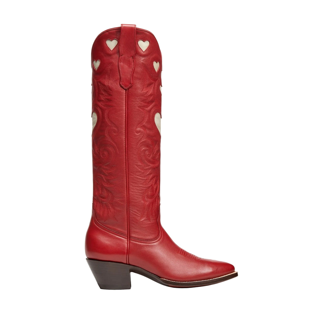 The Heart Boot Red and Bone - CITY Boots