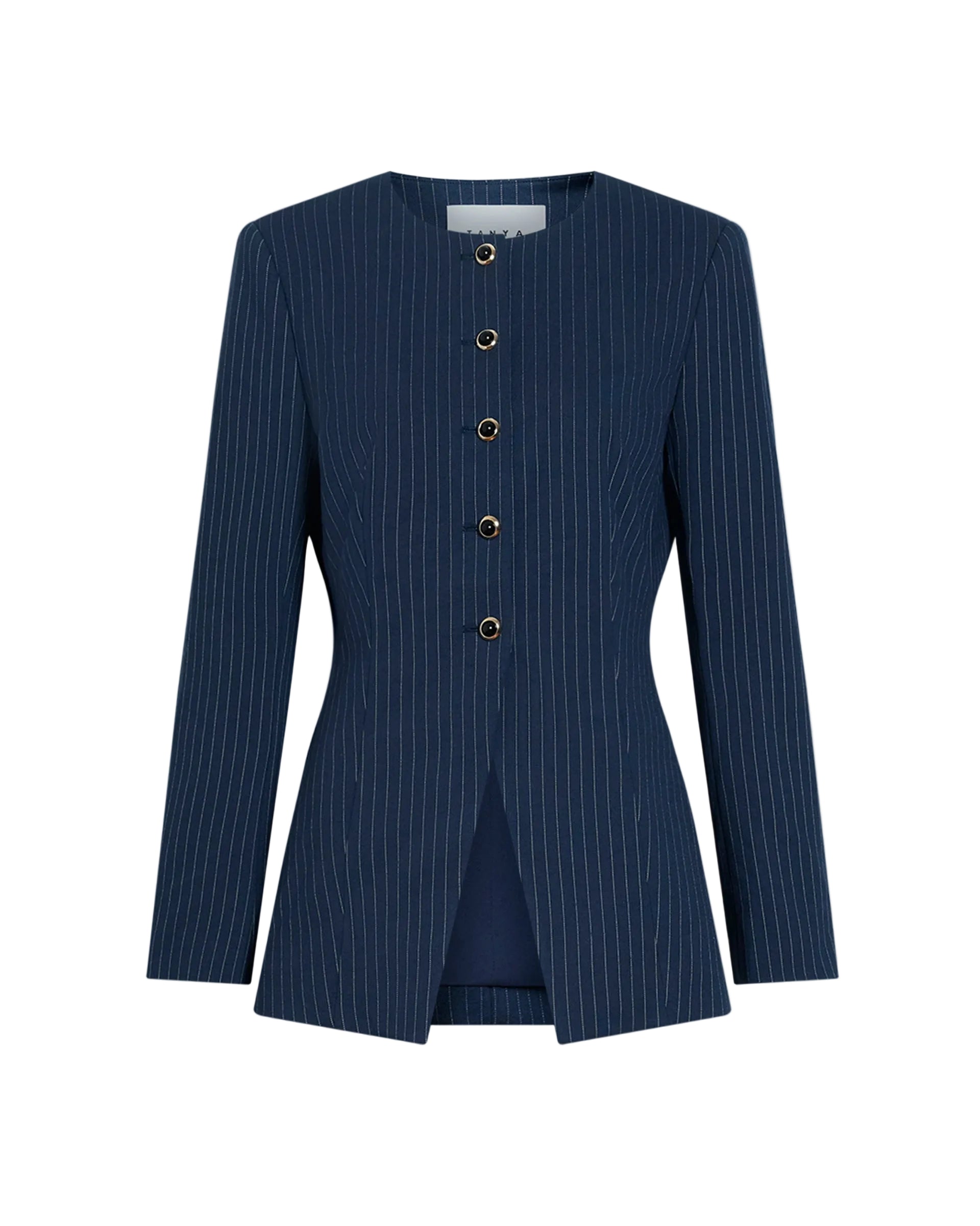 Heather Blazer in Midnight/Cream Multi