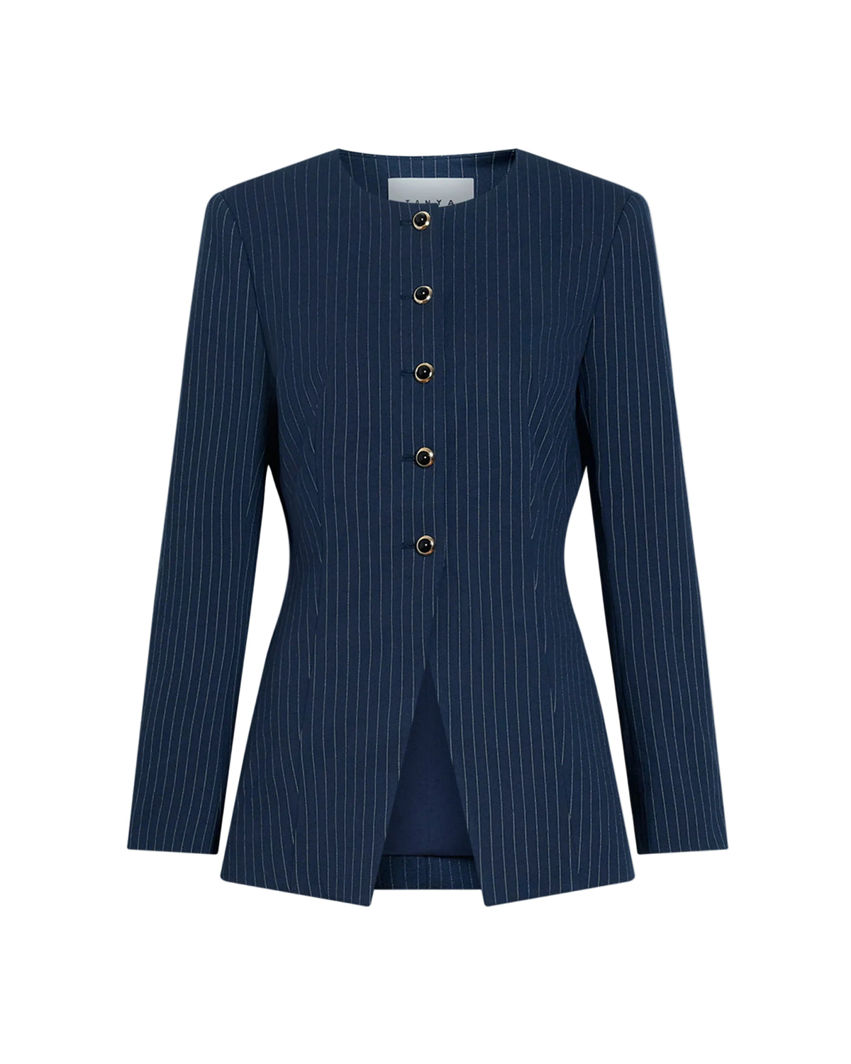Heather Blazer in Midnight/Cream Multi
