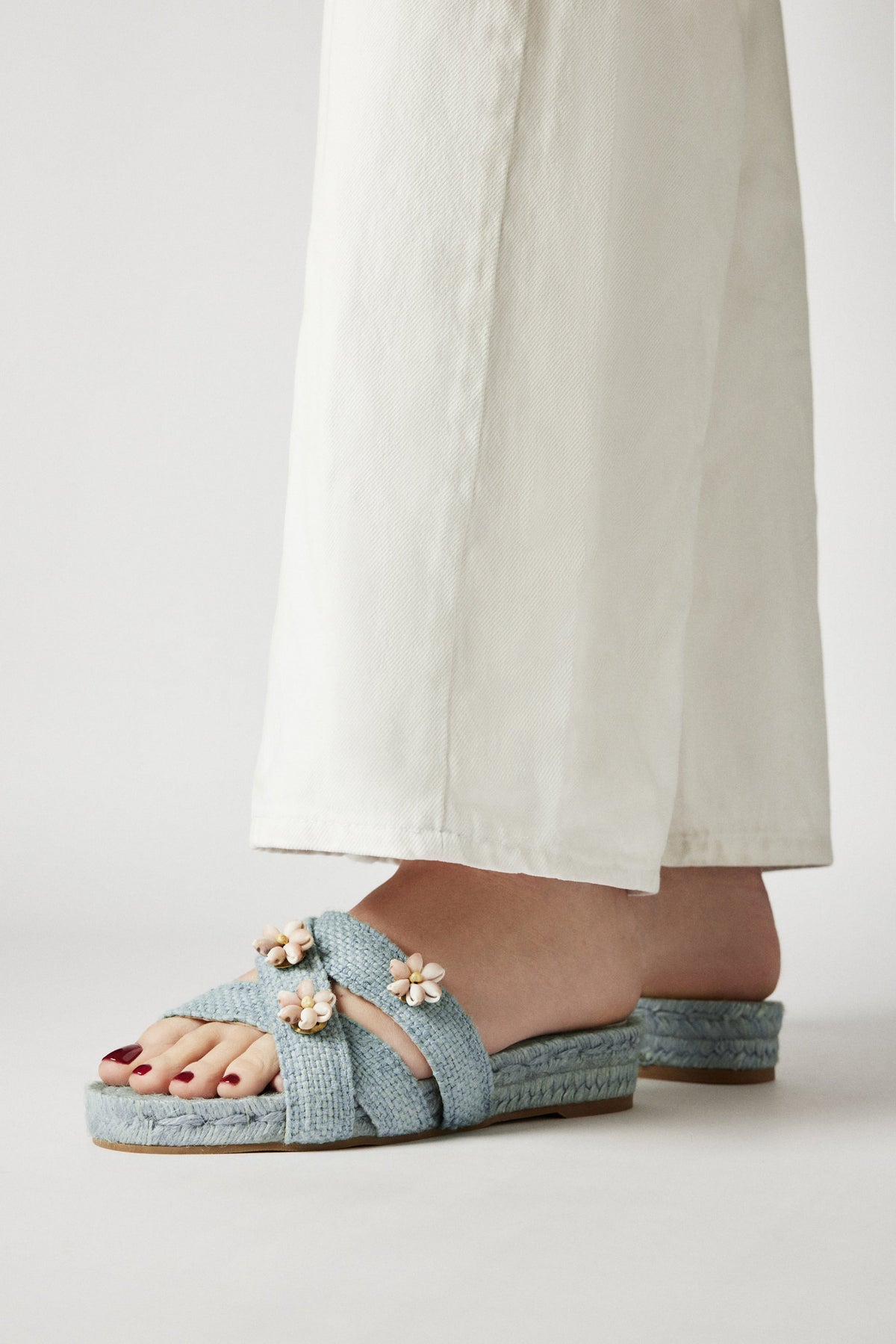 Sea Shella Espadrilles in Sky Blue
