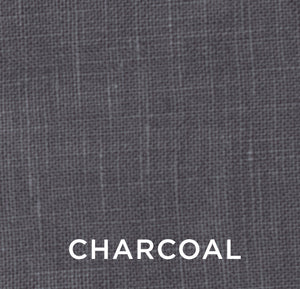An example of the charcoal-colored linen.
