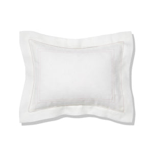Elizaveta boudoir pillow in english rose hemstitch