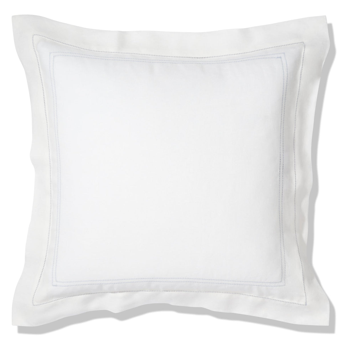 Elizaveta Pillowcase in Chambray Blue Hemstitch