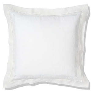 Elizaveta Duvet Cover in Chambray Blue Hemstitch