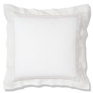 Elizaveta Pillowcase in Coral Hemstitch