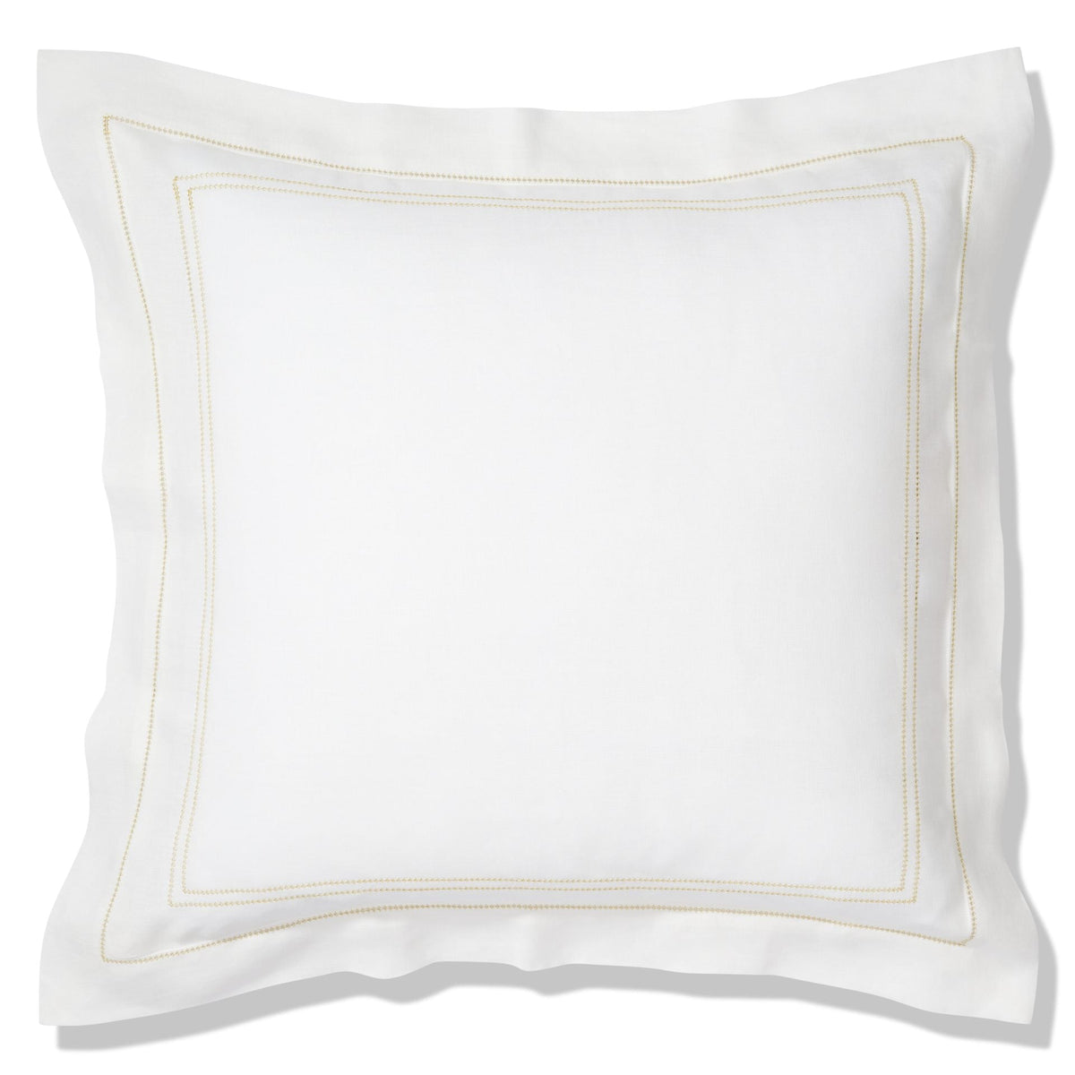 Elizaveta Pillowcase in Ochre Hemstitch