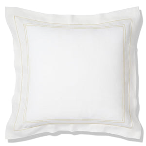 Elizaveta Pillowcase in Ochre Hemstitch
