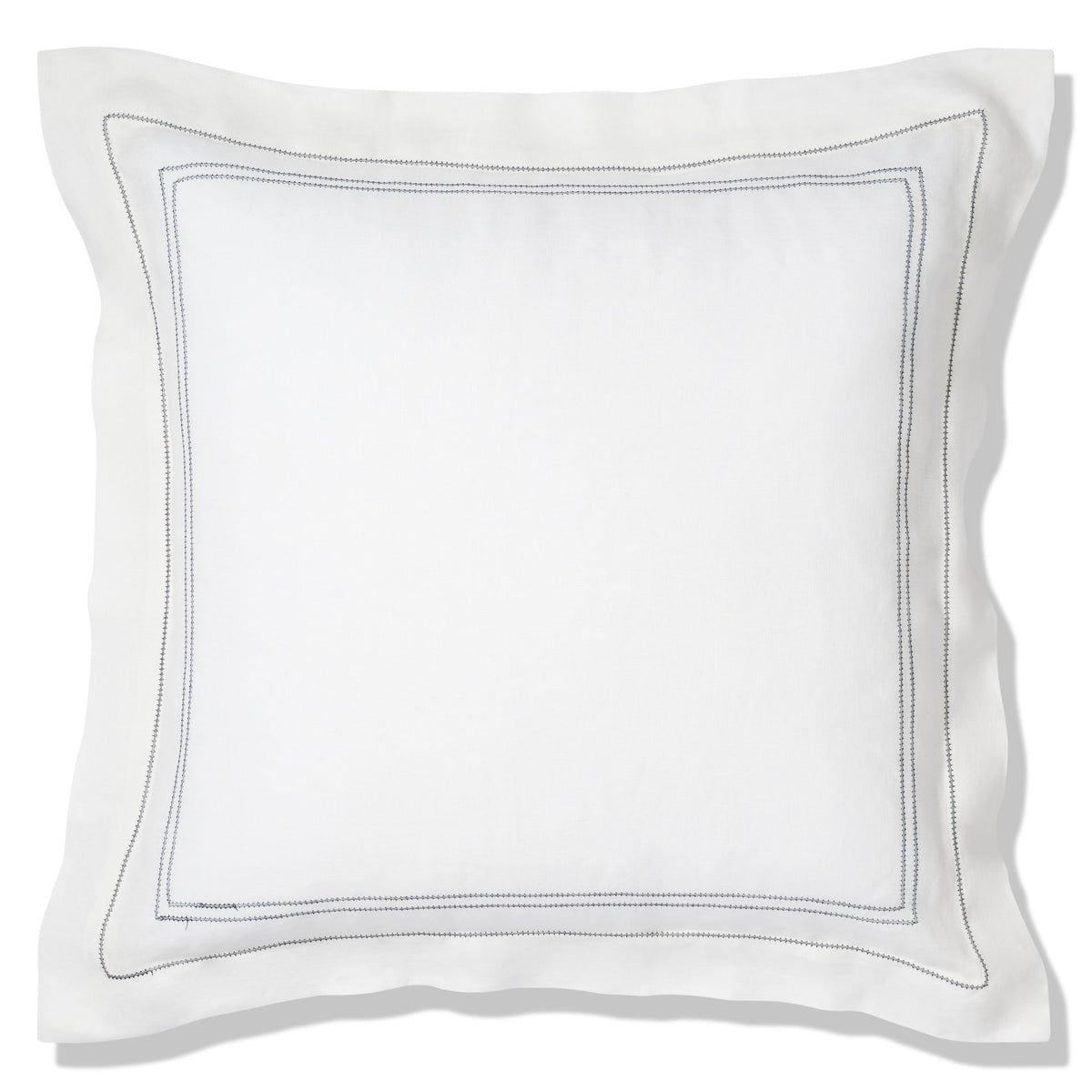 Elizaveta Pillowcase in Prussian Blue Hemstitch