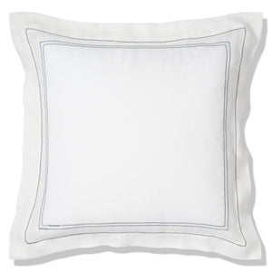 Elizaveta Pillowcase in Prussian Blue Hemstitch