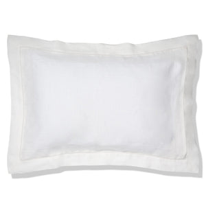 Elizaveta Pillowcase in Ivory White Hemstitch