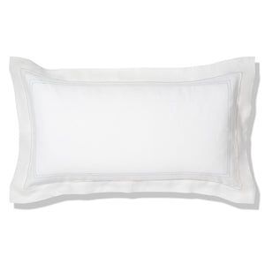 Elizaveta Pillowcase in Chambray Blue Hemstitch