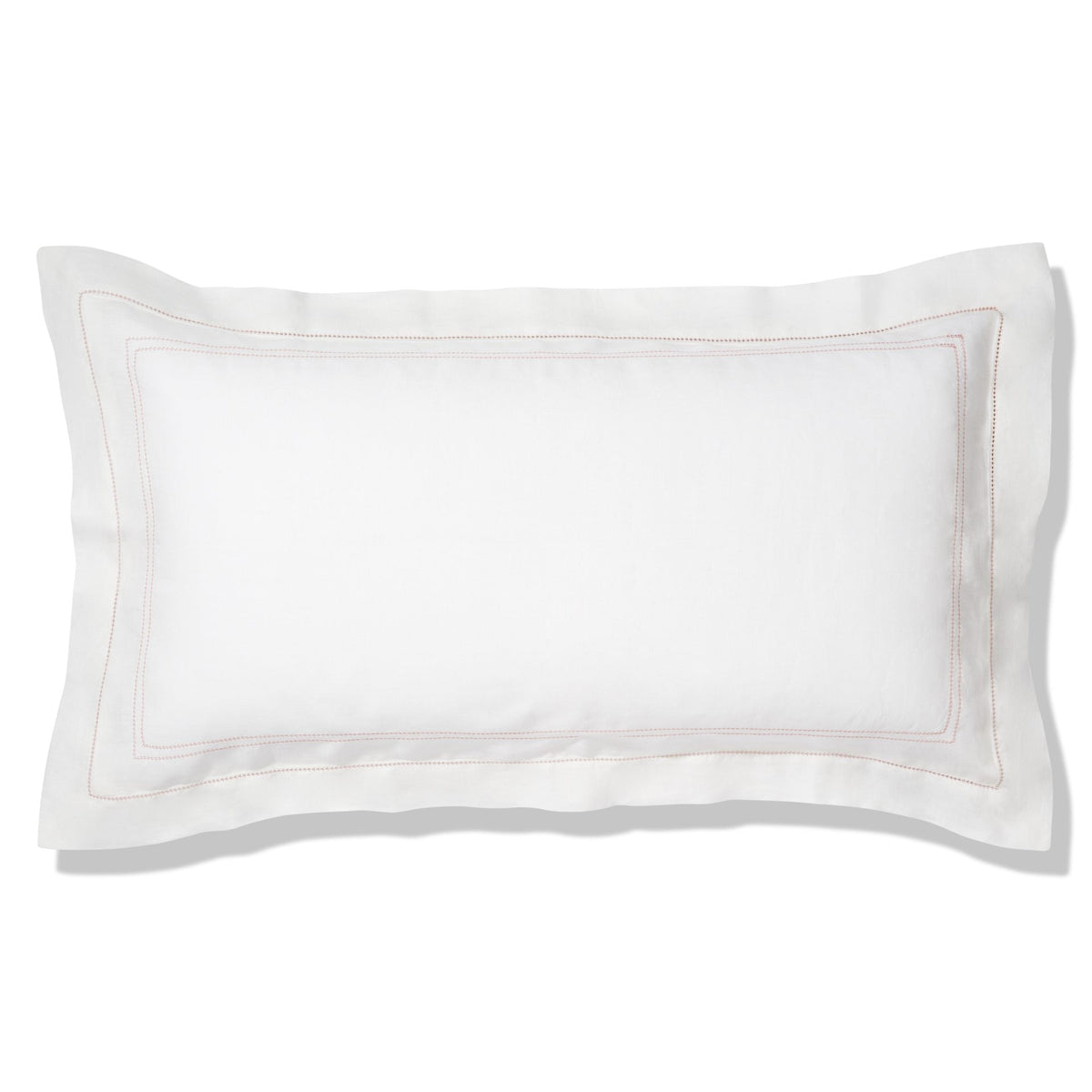 Elizaveta Pillowcase in Coral Hemstitch