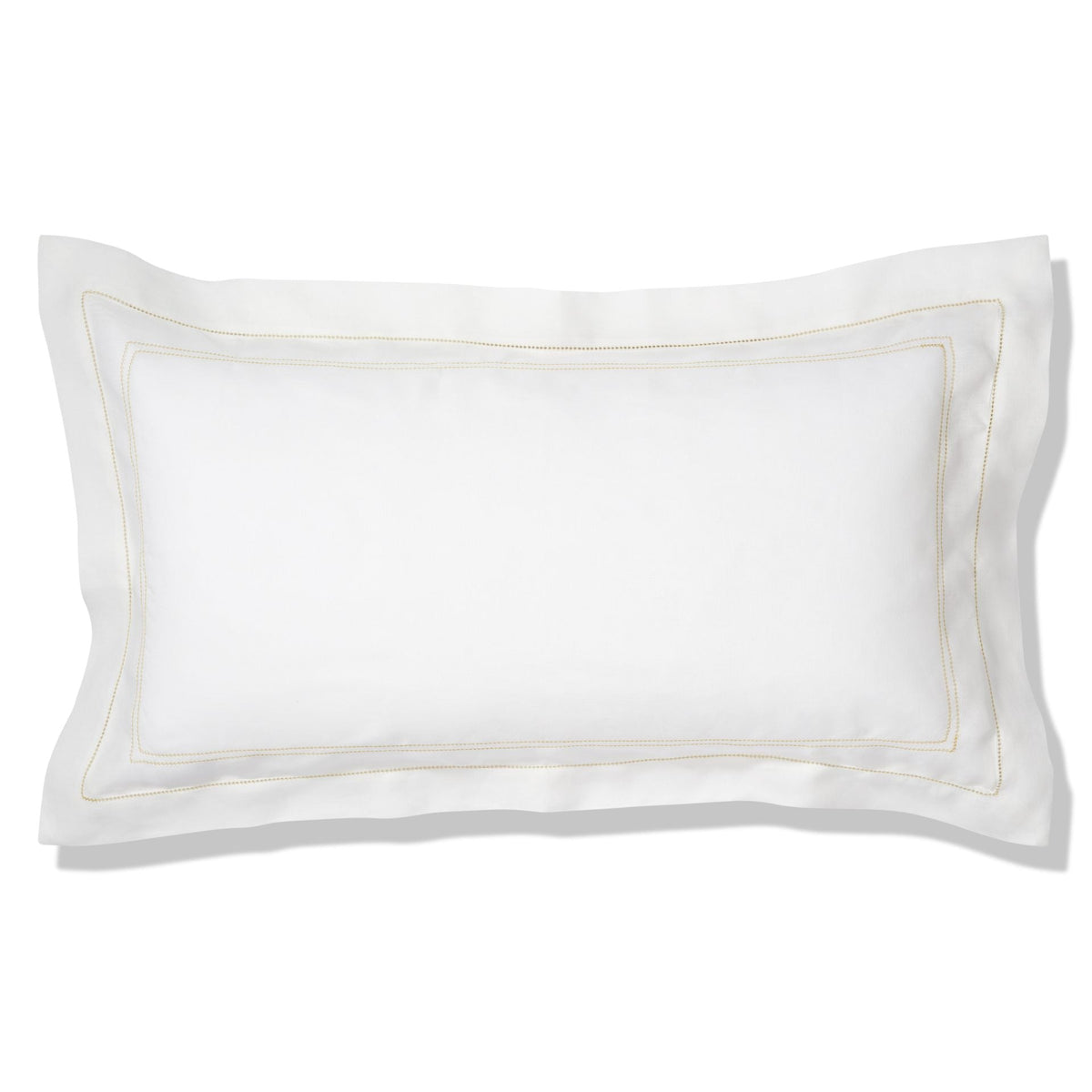 Elizaveta Pillowcase in Ochre Hemstitch