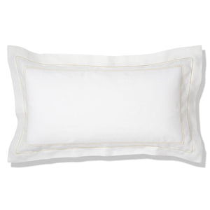 Elizaveta Pillowcase in Ochre Hemstitch