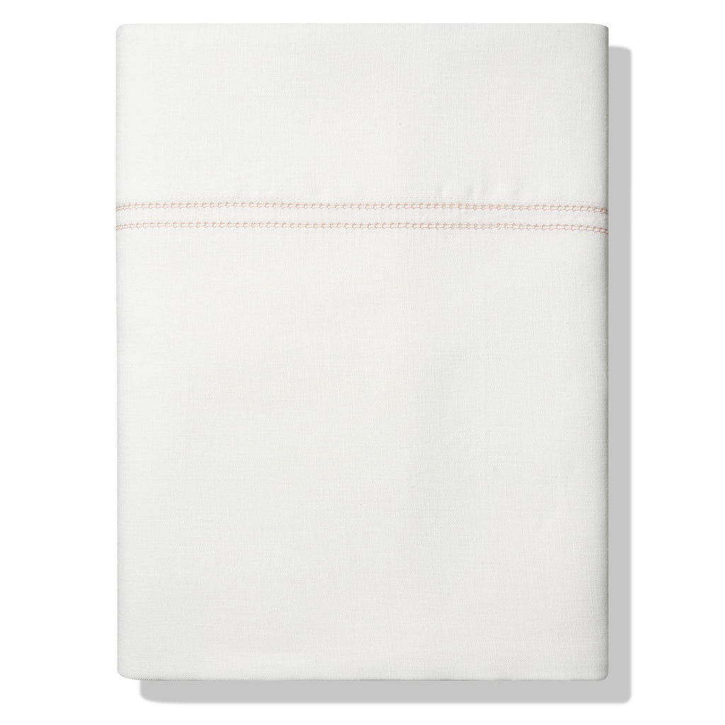 Elizaveta Top Sheet Coral Hemstitch