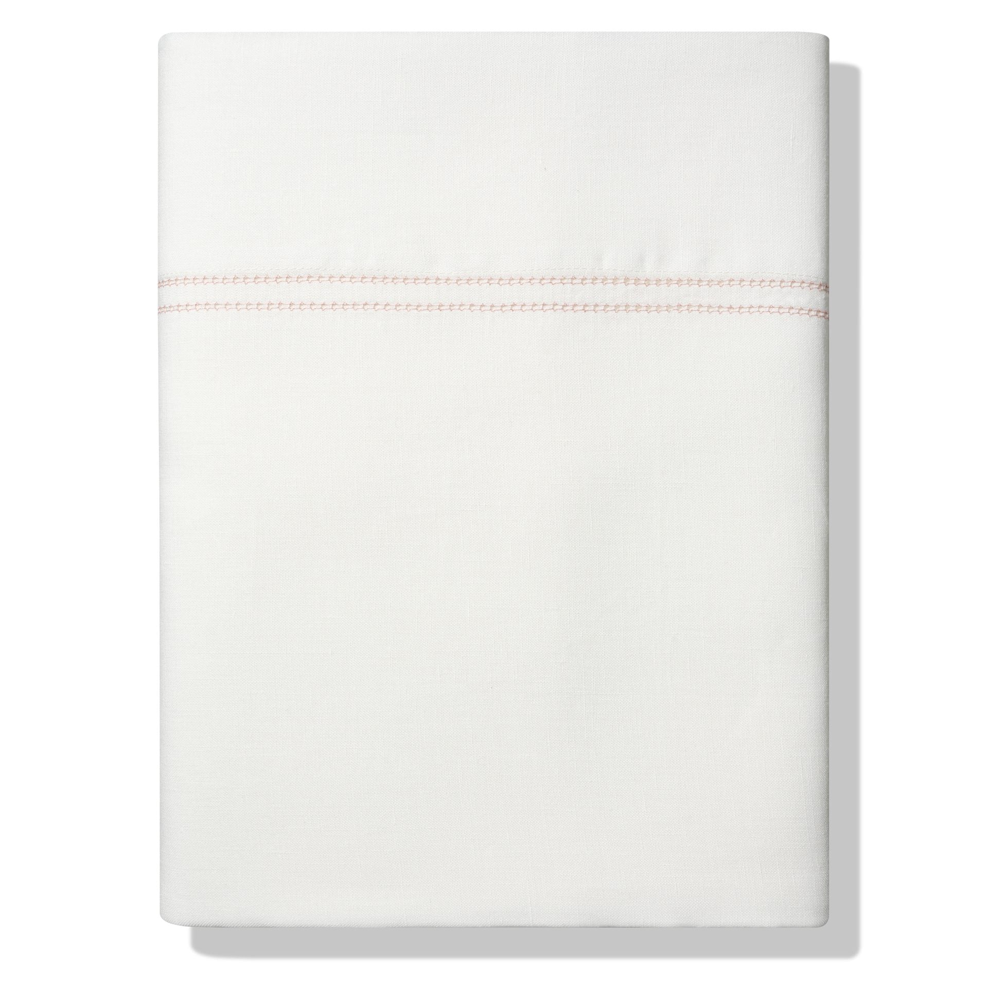 Elizaveta Top Sheet Coral Hemstitch