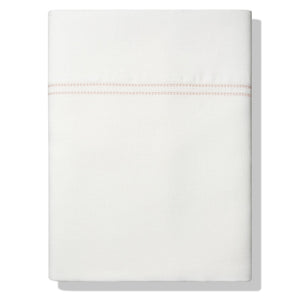 Elizaveta Top Sheet Coral Hemstitch