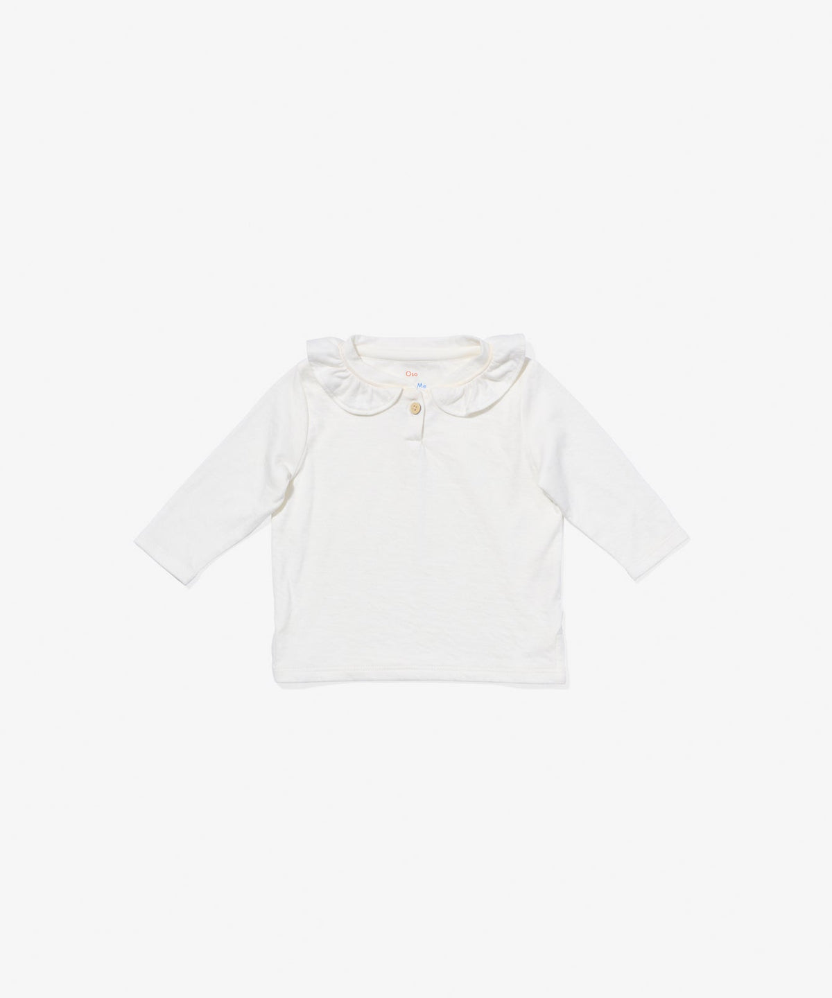 Hen Baby Shirt in Vanilla Piping