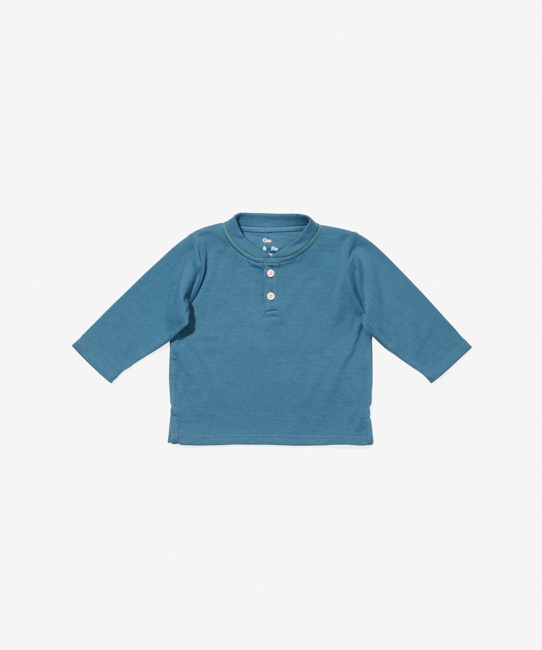 Henley Baby T-Shirt in Petrol