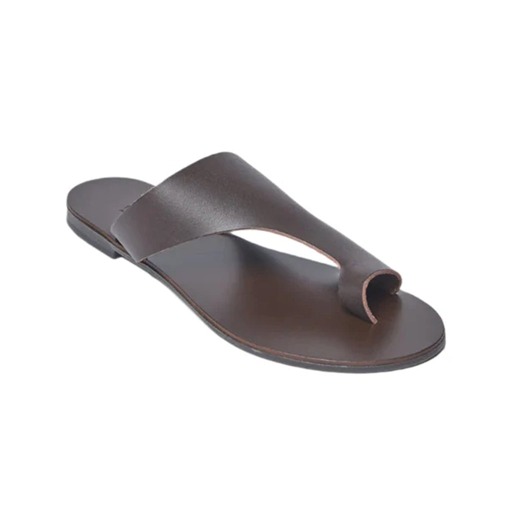 Hera Vegetable Tanned Leather Sandal in Brown