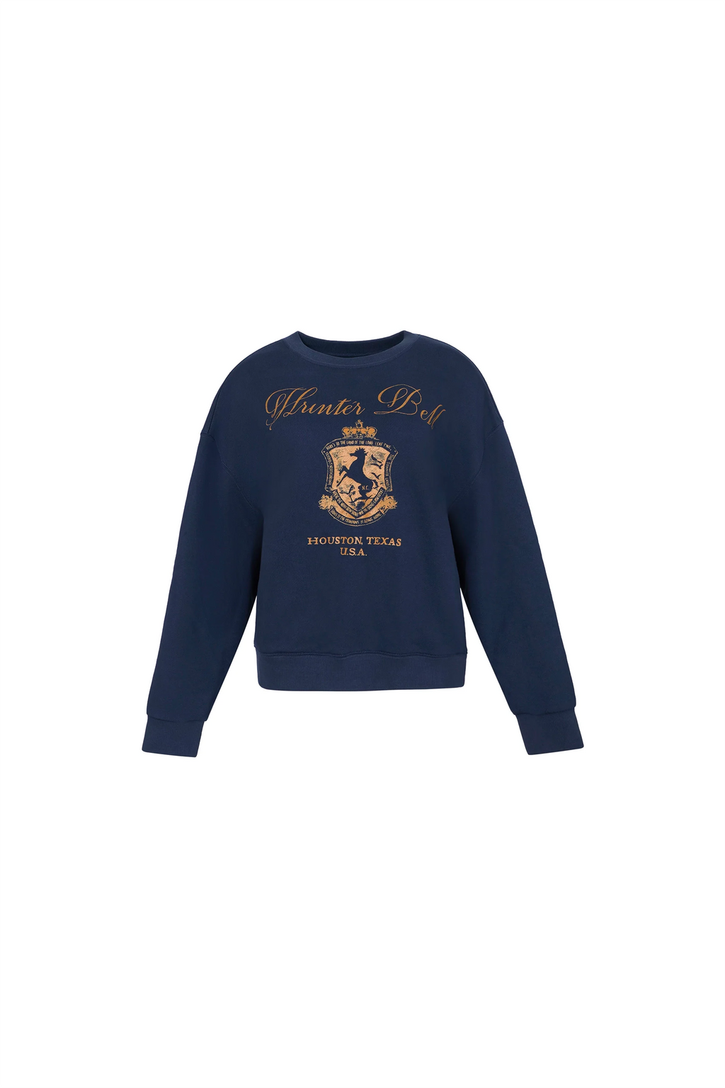 The Heritage Sweatshirt in Midnight Blue. 
