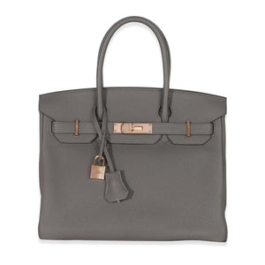 Hermes Etain Togo Birkin 30 RGHW