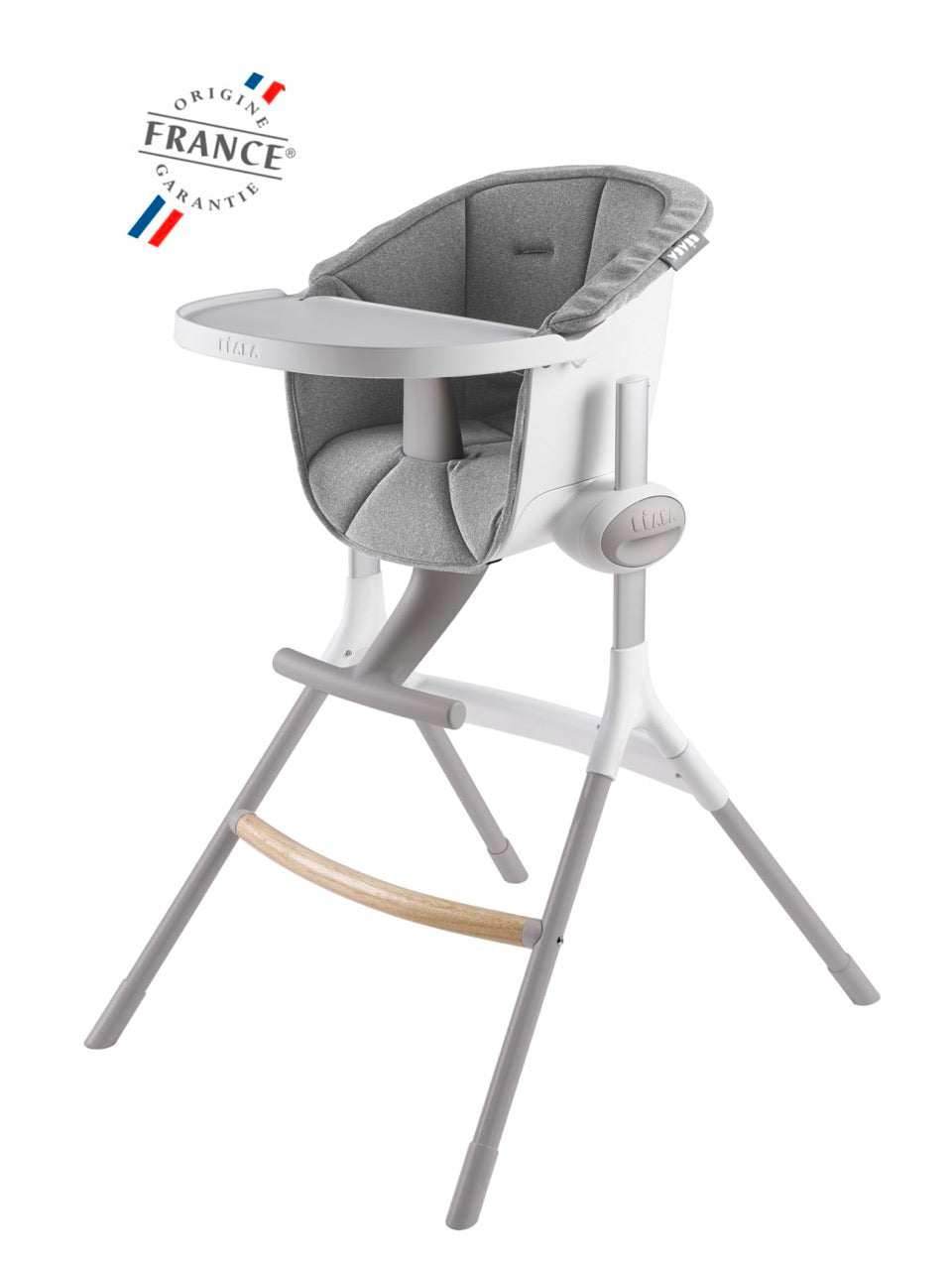 Up & Down Highchair white/grey