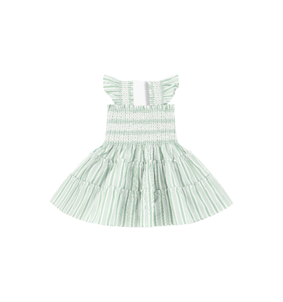 The Tiny Ellie Nap Dress in Apple Green Stripe
