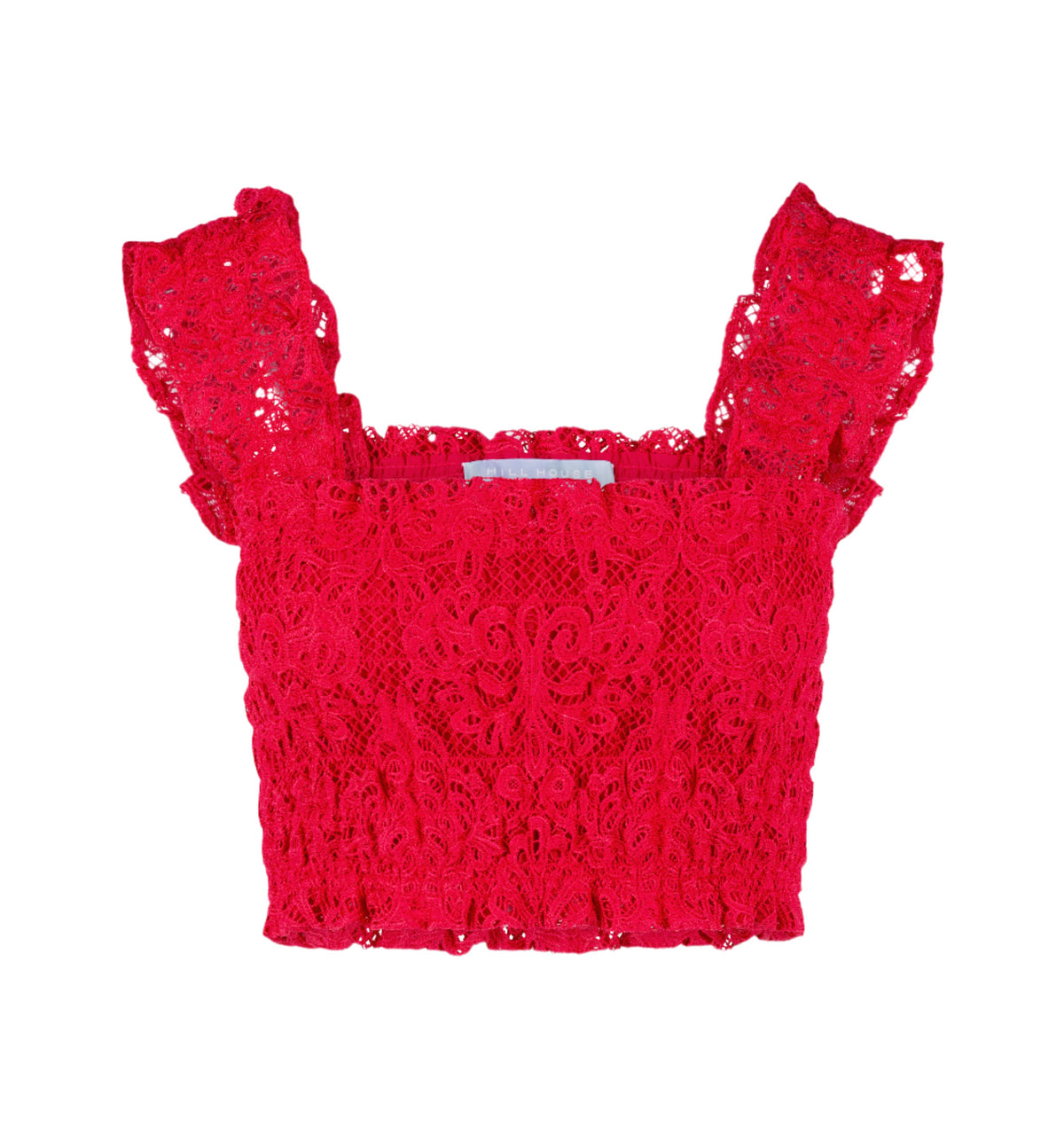 The Azalea Nap Top in Cerise Lace