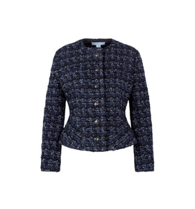 The Valentina Jacket in Navy Tweed