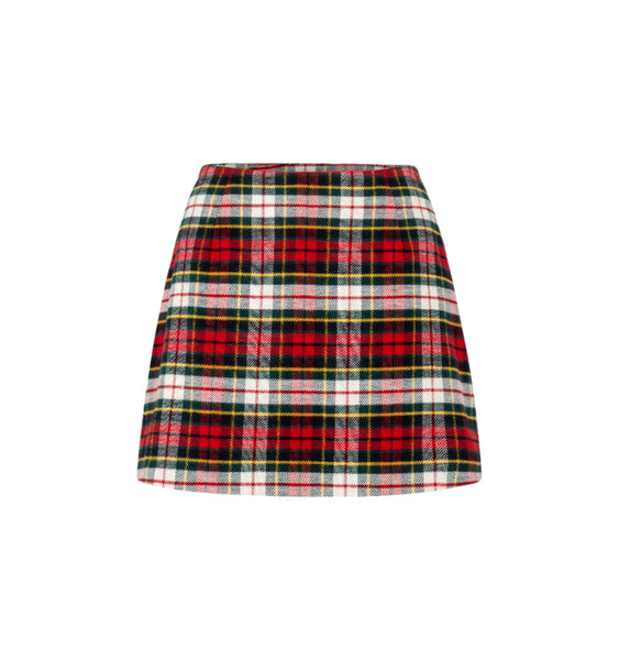 The Hallie Skirt in Multi Tartan Over The Moon