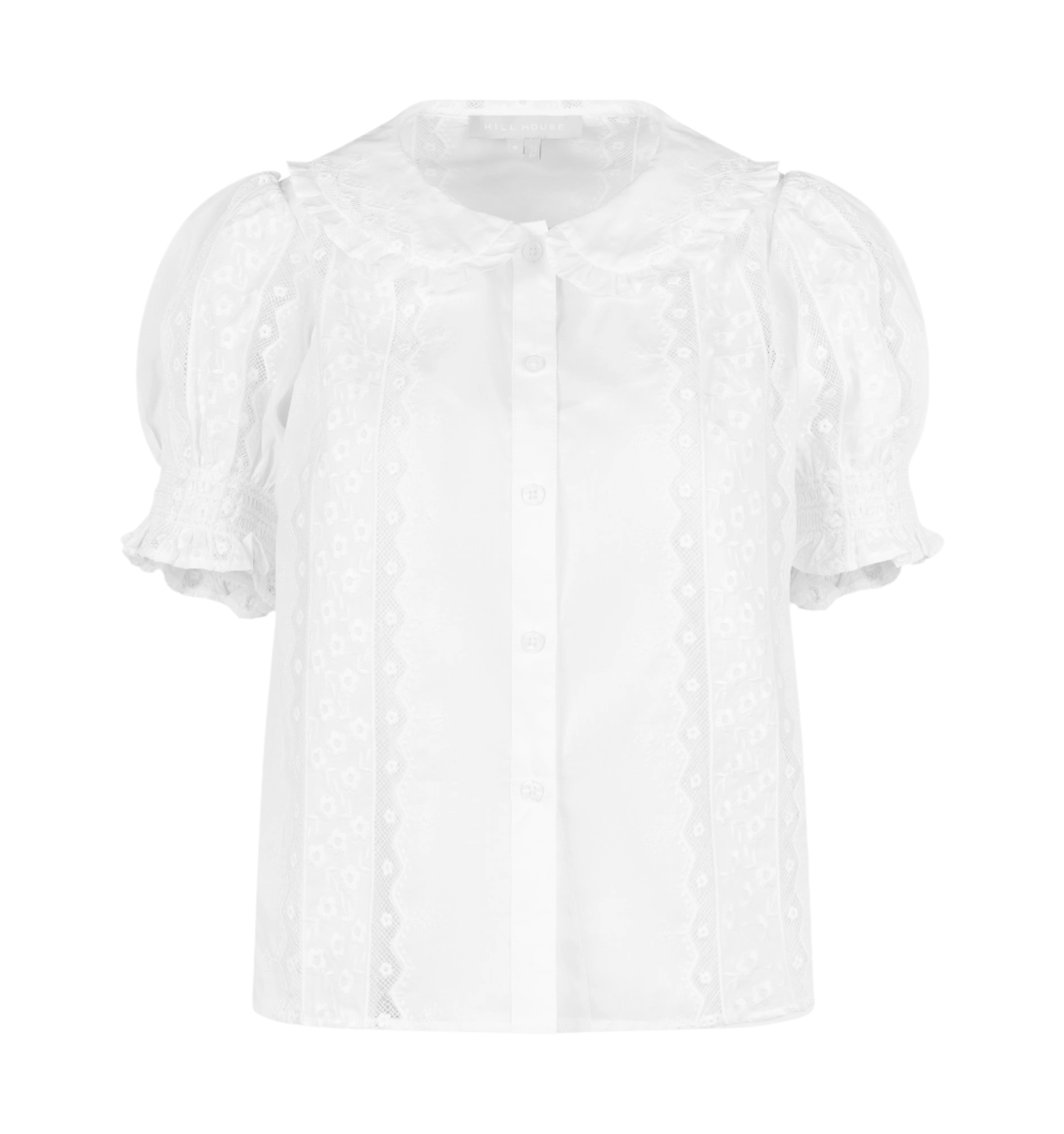 The Adelaide Top - White Broderie Voile