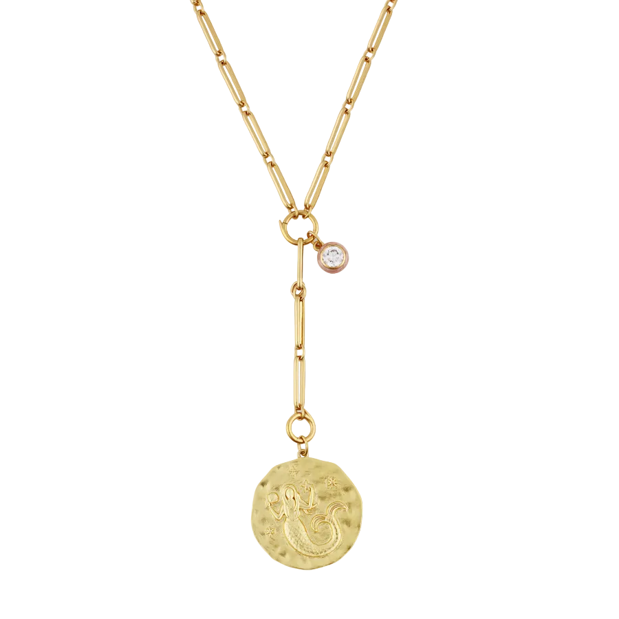 HART x Hill House Mixed Link Charm Clip Lariat Necklace