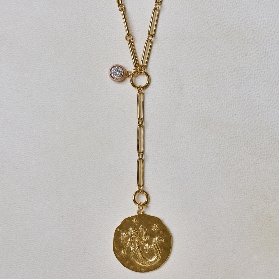 HART x Hill House Mixed Link Charm Clip Lariat Necklace
