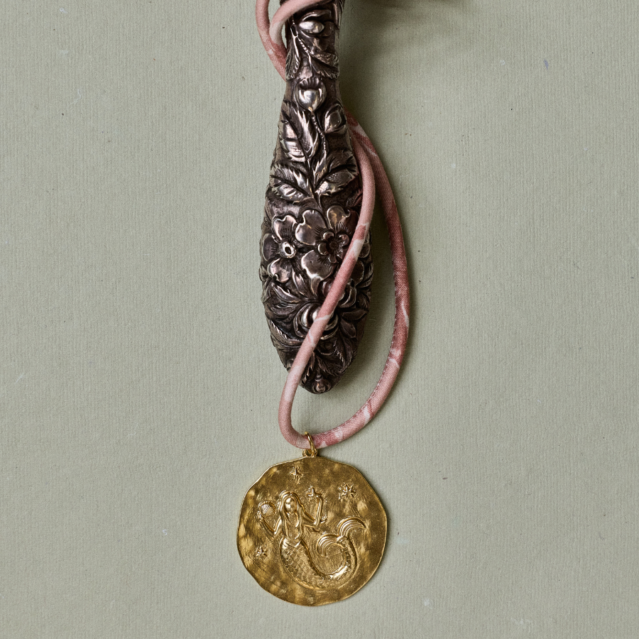 HART x Hill House Pressed Flowers Necklace Cord with Mermaid Charm