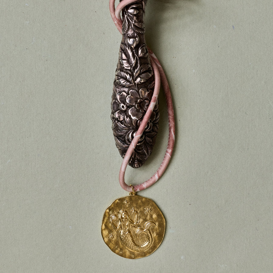HART x Hill House Pressed Flowers Necklace Cord with Mermaid Charm