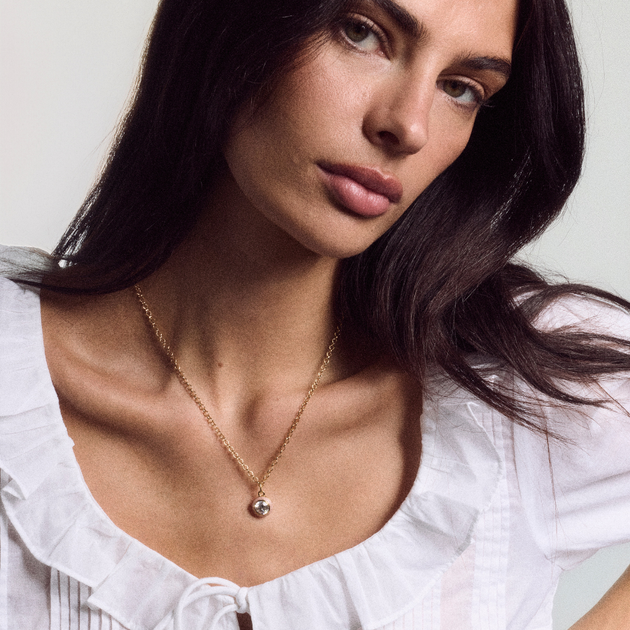 HART x Hill House Shimmer Pink Enamel Bezel Charm