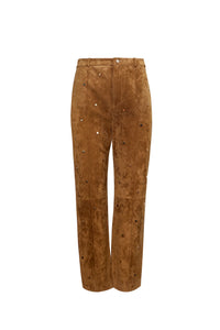 The Hills Pant in Saddle. 